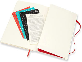 картинка Еженедельник Moleskine Classic Soft (мягкая обложка), 2022, Large (13x21 см), красный от магазина Молескинов