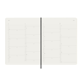 картинка Ежемесячник-планинг Moleskine Classic Soft (мягкая обложка), 2025, XLarge (19x25 см), черный от магазина Молескинов