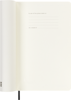 картинка Еженедельник  18 месяцев Moleskine Classic (мягкая обложка) (2026-2027), Large (13x21 см), черный от магазина Молескинов