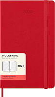Ежедневник Moleskine Classic 2026, Large (13x21 см), красный