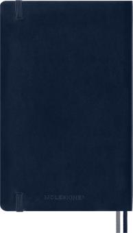 картинка Записная книжка Moleskine Classic Expanded (нелинованный), Large (13х21 см), 400 страниц, мягкая обложка, синяя от магазина Молескинов