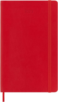 картинка Ежедневник Moleskine Classic Soft (мягкая обложка), 2023, Large (13x21 см), красный от магазина Молескинов