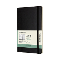 Еженедельник Moleskine Classic Soft (мягкая обложка), (2020-2021), Large (13x21 см), черный