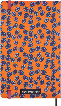 картинка Еженедельник недатированный Moleskine Limited Edition Silk, в линейку, Large (13х21см), оранжевый от магазина Молескинов