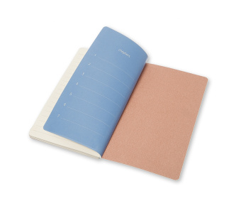 картинка Записная книжка Moleskine Chapters (в точку), Slim Large (11,5x21см), розовая от магазина Молескинов
