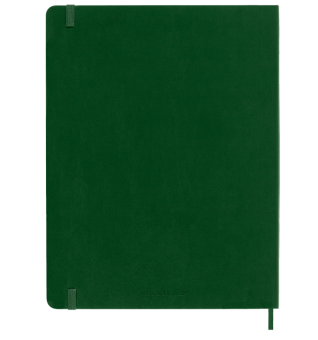 картинка Записная книжка Moleskine Classic Soft (мягкая обложка), нелинованная, XLarge (19х25см), зеленая от магазина Молескинов