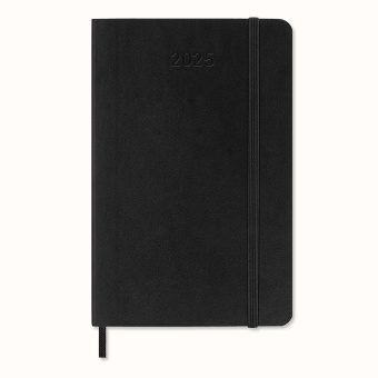 картинка Ежедневник Moleskine Classic Soft (мягкая обложка), 2025, Pocket (9x14 см), черный от магазина Молескинов