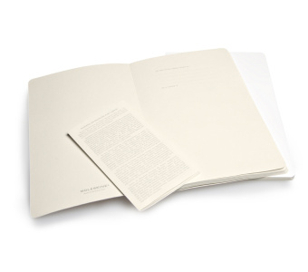 картинка Записная книжка Moleskine Volant (в линейку, 2 шт.), Large (13x21см), белая от магазина Молескинов