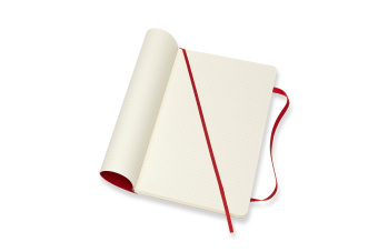 картинка Записная книжка Moleskine Classic Soft (мягкая обложка), в точку, Large (13x21см), красная от магазина Молескинов