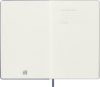картинка Еженедельник 18 месяцев Moleskine Classic 2025 - 2026, Large (13x21 см), твердая обложка, синий от магазина Молескинов