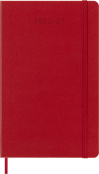 картинка Еженедельник 18 месяцев Moleskine Classic ( 2026-2027),  Large (13x21 см),   красный от магазина Молескинов