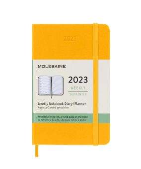 картинка Еженедельник Moleskine Classic 2023, Pocket (9x14 см), оранжевый от магазина Молескинов