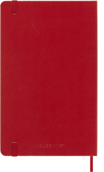 картинка Еженедельник 18 месяцев Moleskine Classic 2025 - 2026, Large (13x21 см), твердая обложка, красный от магазина Молескинов