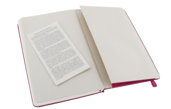 картинка Записная книжка Moleskine Classic (нелинованная), Large (13х21см), темно-розовая, твердая обложка от магазина Молескинов