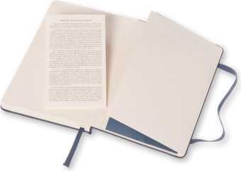 картинка Записная книжка Moleskine Classic (нелинованная), Pocket (9x14см), темно-синяя от магазина Молескинов