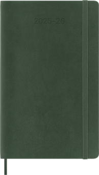 картинка Еженедельник 18 месяцев Moleskine Classic 2025 - 2026, Large (13x21 см), мягкая обложка, зеленый от магазина Молескинов
