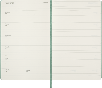 картинка Еженедельник 18 месяцев Moleskine Classic Блокнот с цветным узором ( тиснение ) ( 2026-2027), Large (13x21 см) от магазина Молескинов