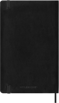 картинка Ежедневник 18 месяцев  Moleskine Classic Soft (мягкая обложка), (2026-2027), Large (13x21 см), черный от магазина Молескинов