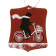 картинка Открытка Moleskine Ornament Card Cycling Bear, Large (11,5х17,5см), красная от магазина Молескинов