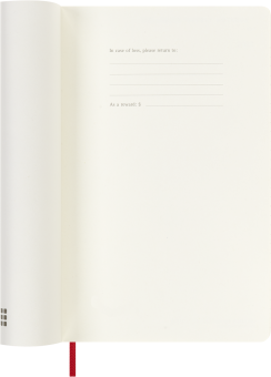 картинка Еженедельник 18 месяцев Moleskine Classic 2025 - 2026, Large (13x21 см), мягкая обложка, красный от магазина Молескинов
