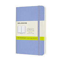 Записная книжка Moleskine Classic Soft, нелинованная, Pocket (9x14см), Голубая