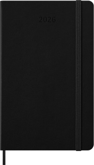 картинка Еженедельник Moleskine Classic 2026, вертикальный блок, Large (13x21 см), черный от магазина Молескинов