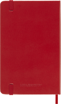 картинка Еженедельник 18 месяцев Moleskine Classic (2026-2027), Pocket (9x14 см),  красный от магазина Молескинов