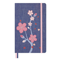 Записная книжка Moleskine Limited Edition Sakura, Large (13 x 21 см), нелинованная, в подарочной коробке