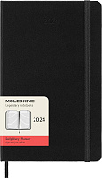 Ежедневник Moleskine Classic 2024, Large (13x21 см), черный