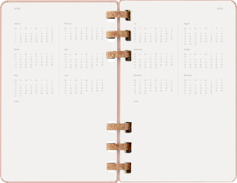 картинка Еженедельник Moleskine Spiral 2026, Large (13x21 см), миндаль от магазина Молескинов
