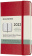 картинка Еженедельник Moleskine Classic 2022 горизонтальный блок, Pocket (9x14 см), красный от магазина Молескинов