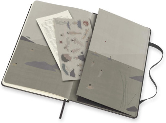 картинка Записная книжка Moleskine Studio Collection (в линейку), JON KOKO, Large (13х21см), черная от магазина Молескинов