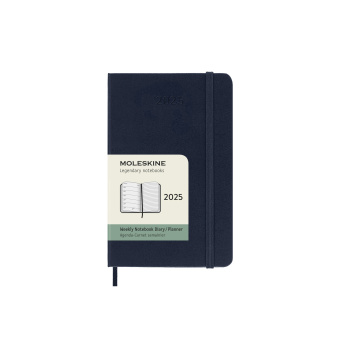 картинка Еженедельник Moleskine Classic 2025, Pocket (9x14 см), синий от магазина Молескинов