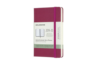 картинка Еженедельник Moleskine Classic (2019-2020), Pocket (9x14 см), светло-розовый от магазина Молескинов