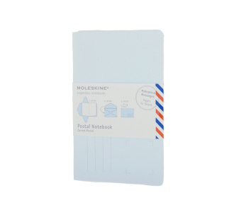 картинка Почтовый набор Moleskine Postal Notebook, Pocket (9х14см), голубой от магазина Молескинов