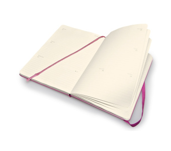 картинка Еженедельник Moleskine Classic (гориз., 2015), Large (13х21см), розовый от магазина Молескинов