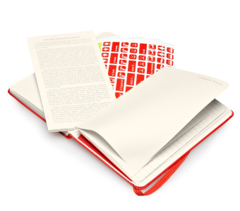 картинка Еженедельник Moleskine Classic (2014), Pocket (9х14см), красный от магазина Молескинов