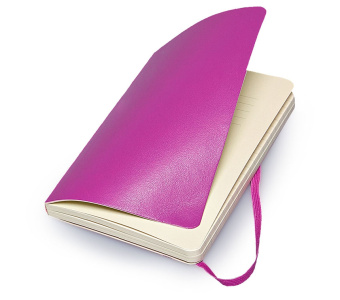 картинка Записная книжка Moleskine Classic Soft (в линейку), Pocket (9х14 см), темно-розовый от магазина Молескинов