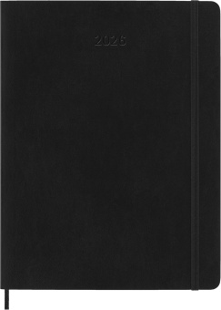 картинка Еженедельник Moleskine Classic Soft (мягкая обложка), 2026, XLarge (19х25см), черный от магазина Молескинов