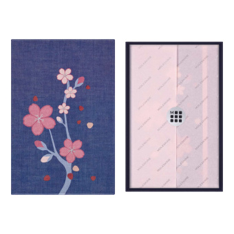 картинка Записная книжка Moleskine Limited Edition Sakura, Large (13x21см), нелинованная, в подарочной коробке от магазина Молескинов