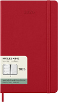 Еженедельник Moleskine Classic 2026, Large (13x21 см), красный