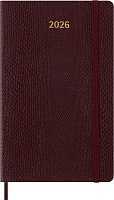 Еженедельник Moleskine PRECIOUS & ETHICAL Mamba (2026), Large (13x21 см), мягкая обложка, бордовый, в коробке