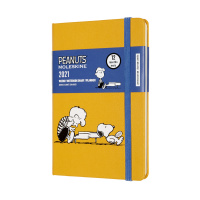картинка Еженедельник Moleskine Peanuts (2021), Pocket (9x14 см), желтый от магазина Молескинов
