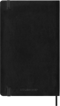 картинка Еженедельник 18 месяцев Moleskine Classic 2025 - 2026, Large (13x21 см), мягкая обложка, черный от магазина Молескинов