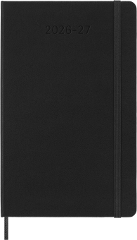 картинка Еженедельник 18 месяцев Moleskine Classic (гориз.2026-2027), Large (13x21 см), черный от магазина Молескинов