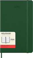 Ежедневник Moleskine Classic 2026, Large (13x21 см), зеленый