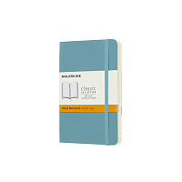 Записная книжка Moleskine Classic Soft (в линейку), Pocket (9х14 см), голубая