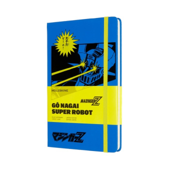 картинка Записная книжка Moleskine LIMITED EDITION MAZINGER Z (в линейку),( Large 13x21 см) синяя от магазина Молескинов