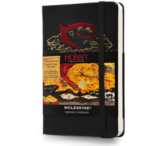 картинка Записная книжка Moleskine Hobbit-2 (нелинованная), Pocket (9х14см), черный от магазина Молескинов