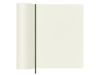 картинка Записная книжка Moleskine Classic Soft (мягкая обложка), нелинованная, XLarge (19х25см), зеленая от магазина Молескинов